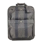 Hermes Travel Bag 2 Wheels Shoes Logo Canvas Gray
