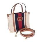 Gucci Interlocking G Mini Tote Bag 2-Way Shoulder Canvas Leather