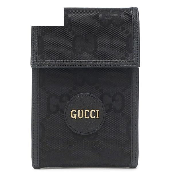 Gucci Shoulder Bag Off the Grid Nylon Leather Black Silver