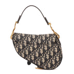 Dior Blue Canvas Bree Kusaddle Navy — view 4