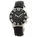 Tiffany & Co. Atlas Dome Chronograph Watch SS Leather