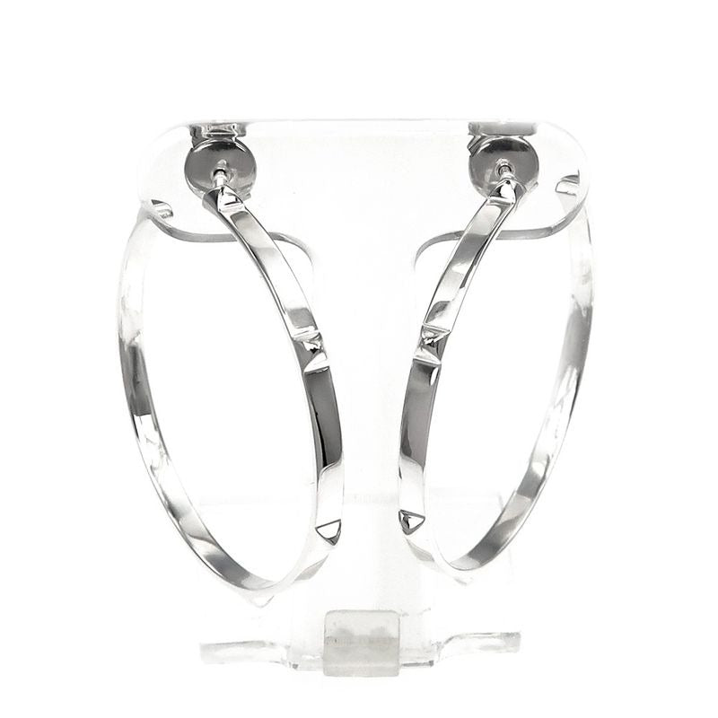Hermes Earrings Cour De H Pair AG 925 Silver Accessories — view 2