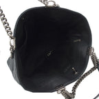 Chanel Chain Black Silver Caviar Leather Quilted CC Logo 2-Way Tote Bag — view 5