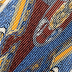 Hermes Scarf Pleated Silk Lion Yellow — view 6