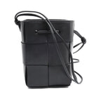 Bottega Veneta Maxi Intrecciato Cassette Mini Shoulder Bag Black