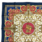 Hermes Scarf Carre 90 les Tuileries Jardin Des Bandana Silk Navy — view 2