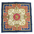 Hermes Scarf Carre 90 les Tuileries Jardin Des Bandana Silk Navy