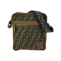Fendi Zucca Brown Beige Gold Hardware Nylon 7 Va152 Shoulder Bag Pochette