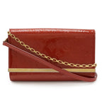 Louis Vuitton Monogram Vernis Clutch Anna Chain Bag Shoulder Bag