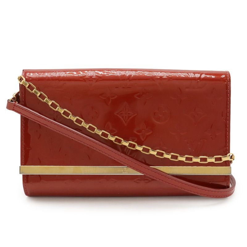 Louis Vuitton Monogram Vernis Clutch Anna Chain Bag Shoulder Bag