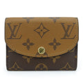 Louis Vuitton Bifold Wallet Portefeuille Rosalie Monogram Reverse Brown