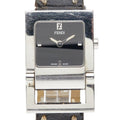Fendi Orologi Stainless Steel Leather Belt