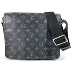 Louis Vuitton Shoulder Bag District PM NM Monogram Eclipse Canvas Black