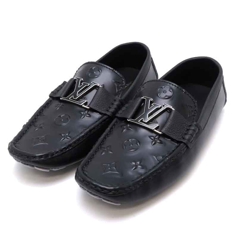 Louis Vuitton Monte Carlo Line Size 26.5 Black Loafers