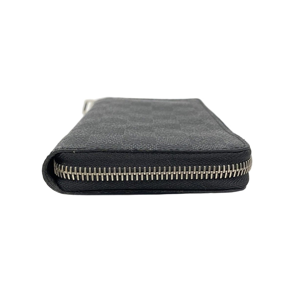 Louis Vuitton Wallet Damier Graphite Zippy Vertical Black Gray Vintage — view 2