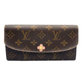 Louis Vuitton Portefeuille Emily Monogram Leather Brown Light Pink Bifold