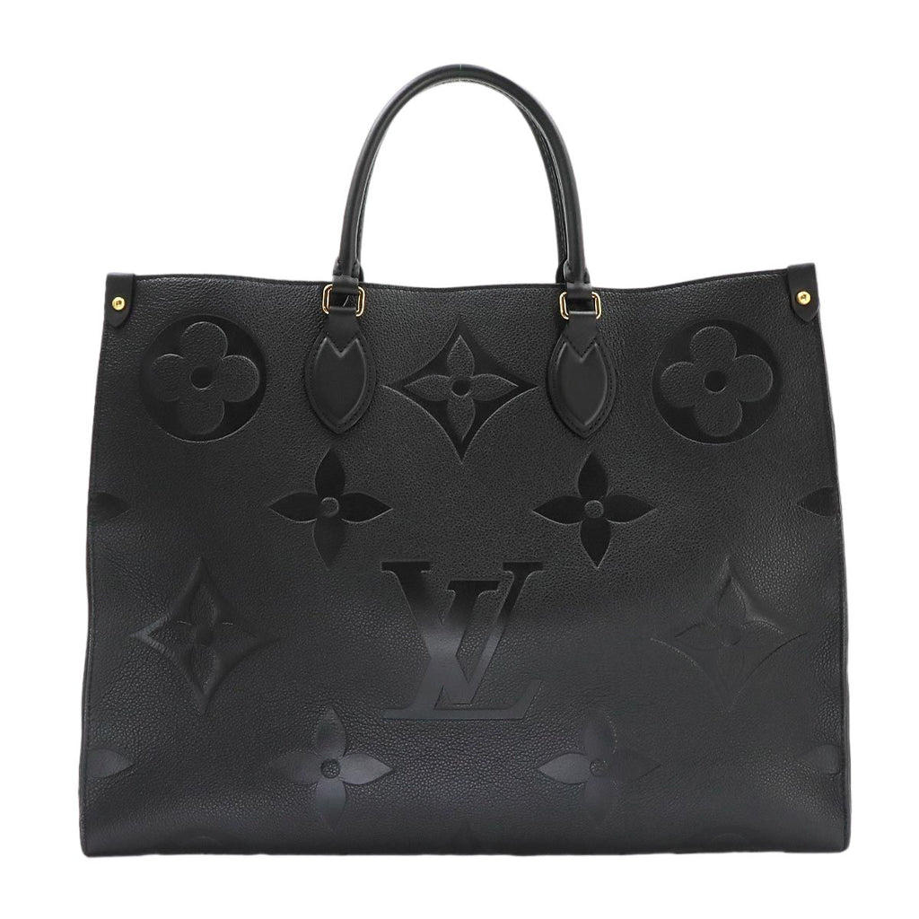Louis Vuitton Monogram Empreinte On The Go GM 2-Way Tote Shoulder Bag Black