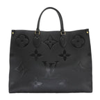 Louis Vuitton Monogram Empreinte On The Go GM 2-Way Tote Shoulder Bag Black