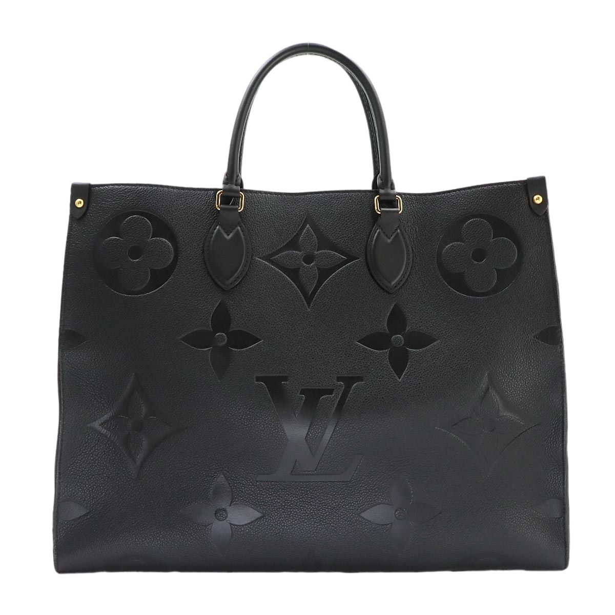 Louis Vuitton Monogram Empreinte On The Go GM 2-Way Tote Shoulder Bag Black