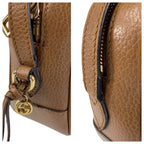 Gucci Brown Gold Hardware GG Canvas Leather Crossbody Bag — view 7