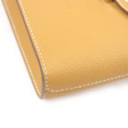 Hermes Sac A Depeches 21 Togo Leather Shoulder Bag Natural Sable — view 7