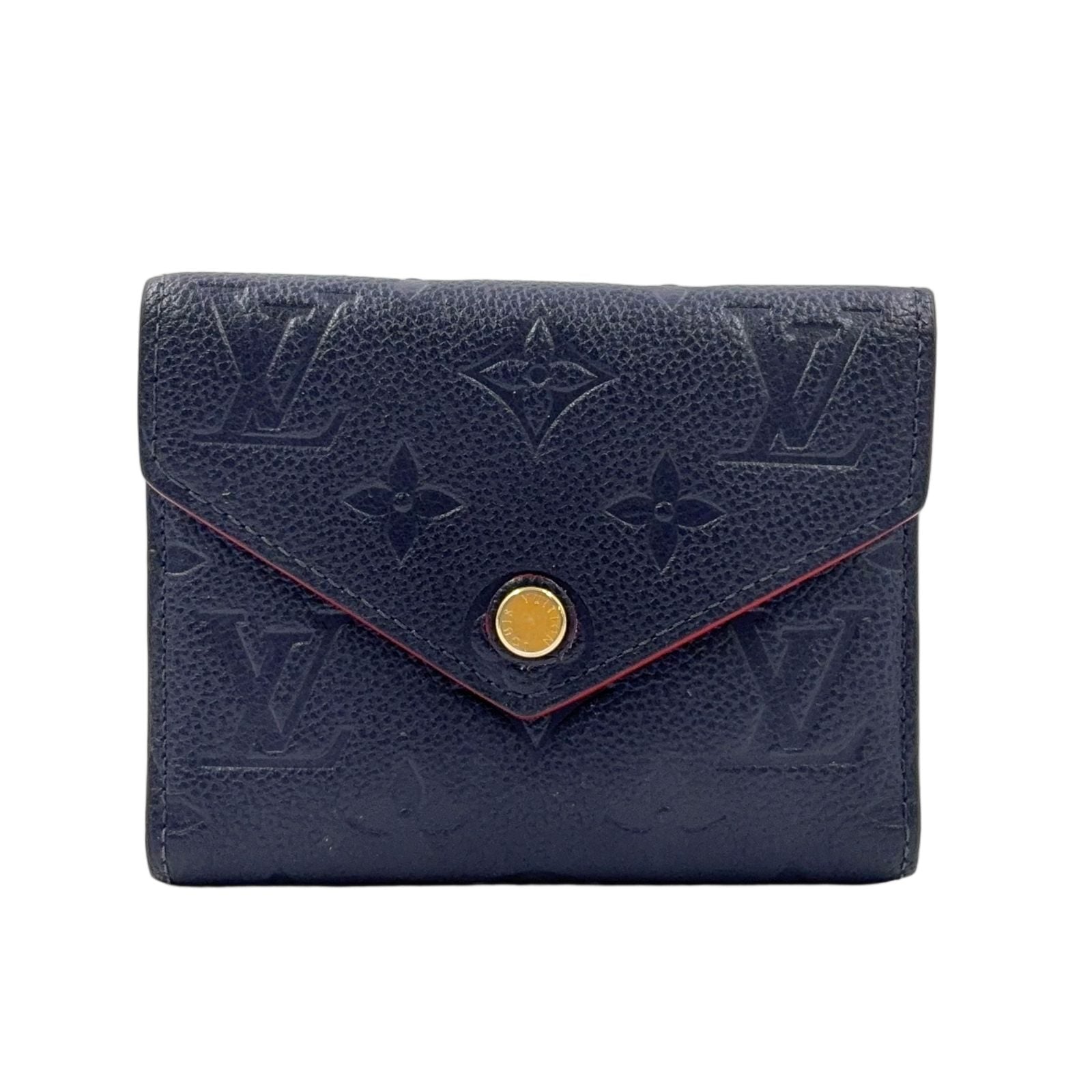 Louis Vuitton Portefeuille Victorine Monogram Empreinte Marine Leather Navy
