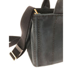 Prada Tote Bag Canapa Canvas with Strap Shoulder Navy — view 7