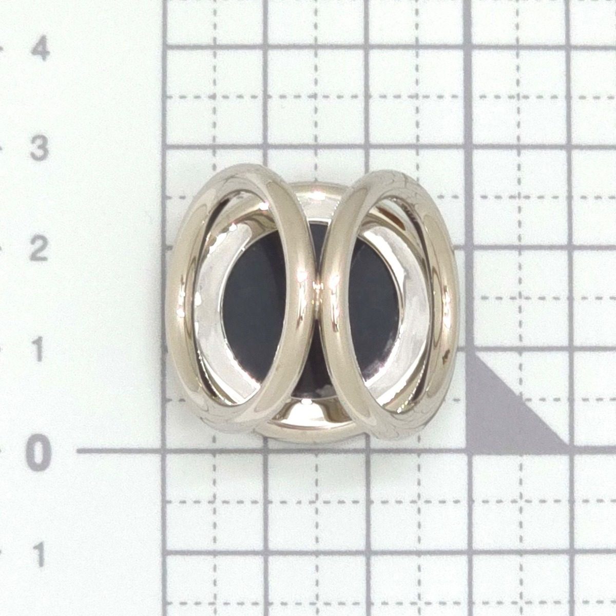 Hermes Scarf Ring Trio Logo Motif Palladium Plated — view 5