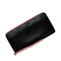 Loewe Round Zipper Long Wallet Black Pink Anagram