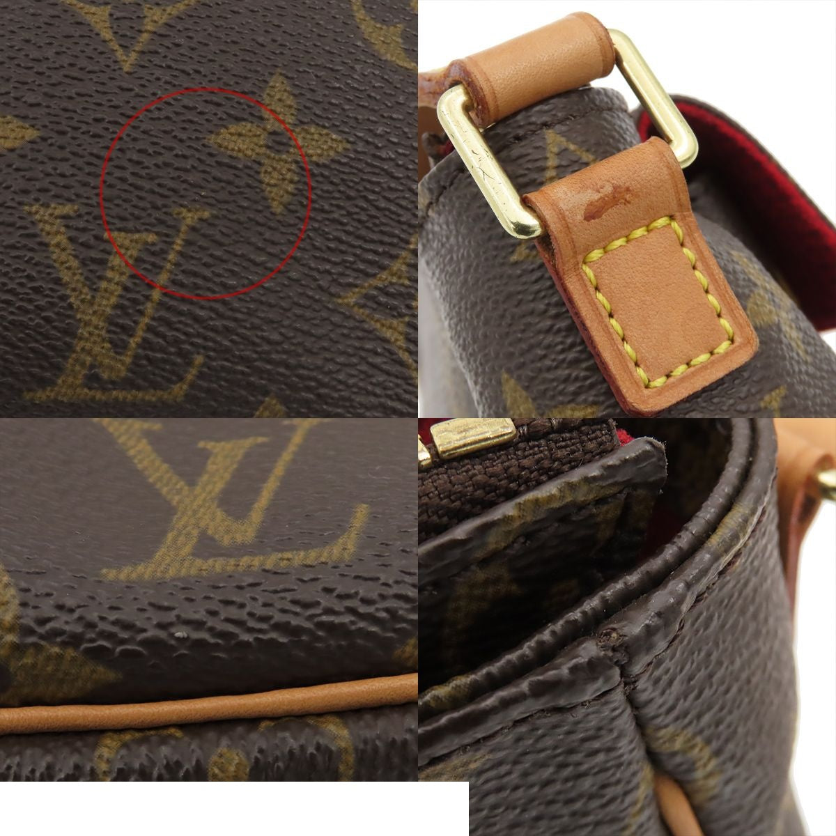 Louis Vuitton Viva Cite PM Brown Gold Monogram Canvas Shoulder Bag — view 7