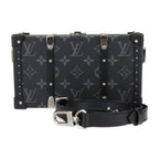Louis Vuitton Neo Wallet Trunk Shoulder Bag Monogram Eclipse Black Gray