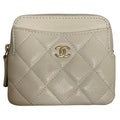 Chanel Quilted Caviar Leather Classic Zip Coin Purse