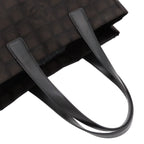 Chanel New Travel Line Tote Bag MM Brown Black Silver Nylon Leather — view 4