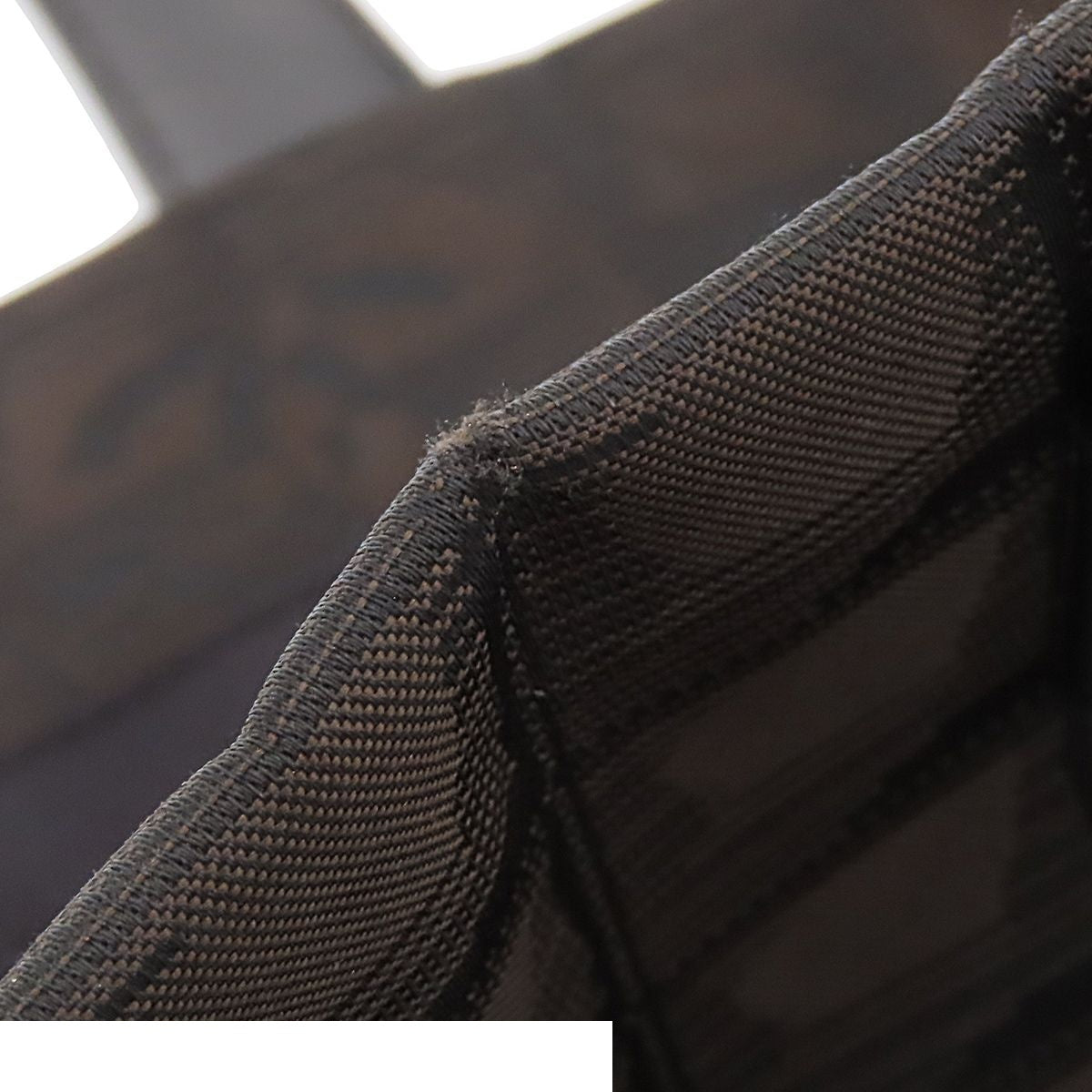 Chanel New Travel Line Tote Bag MM Brown Black Silver Nylon Leather — view 7