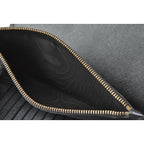 Prada Wallet Long 1 M1302 Saffiano Shape Pressed Leather Nero — view 9