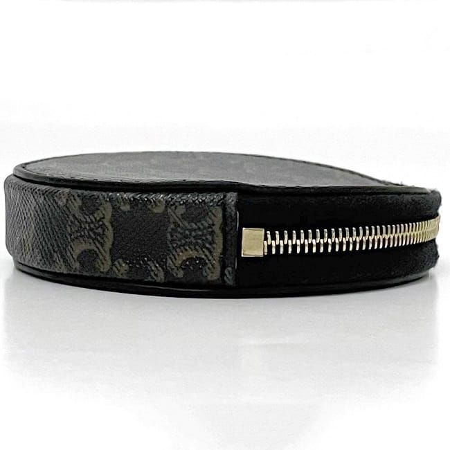 Celine Coin Case Black Triomphe 10 D22 Bq3.38 no — view 3