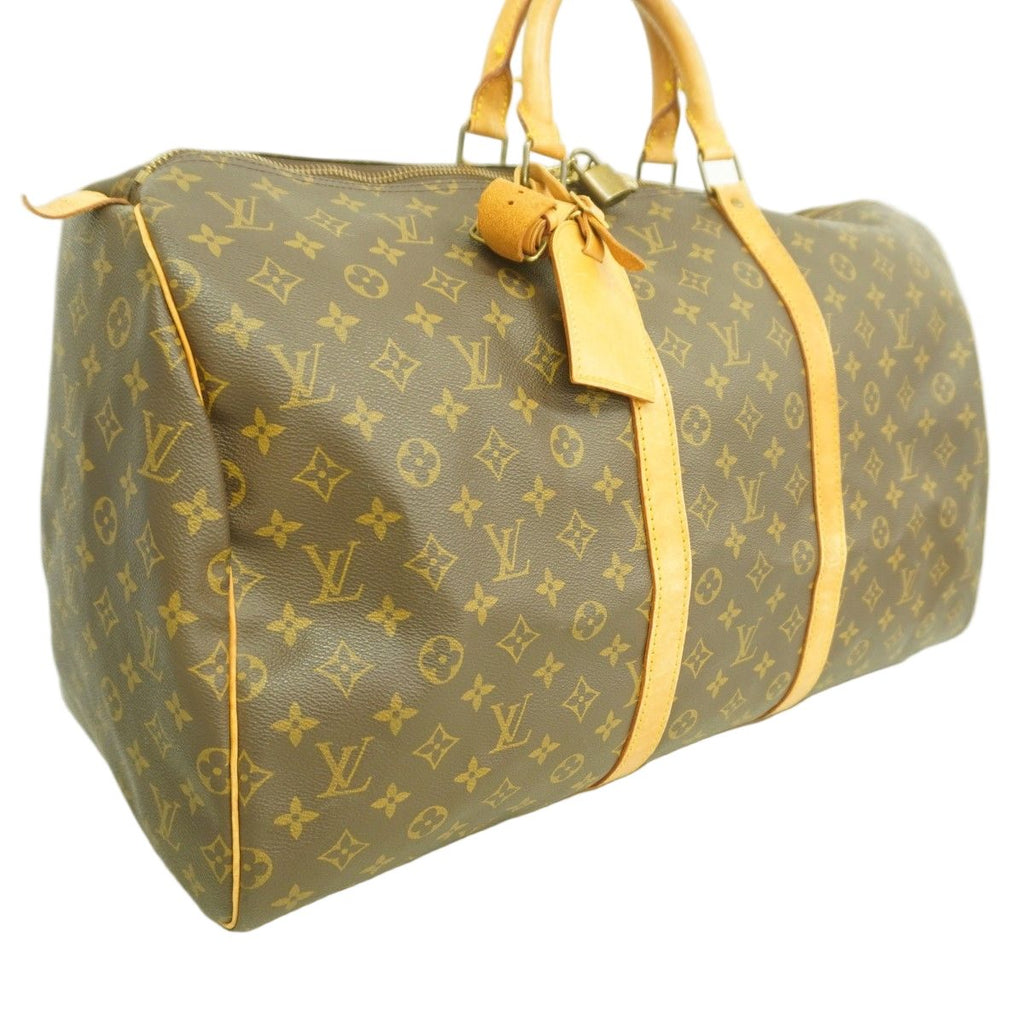 Louis Vuitton Boston Bag Monogram Keepall 55 Brown — view 2