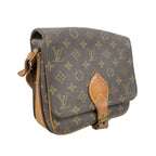 Louis Vuitton Shoulder Bag Monogram Cartouchiere MM Brown — view 2
