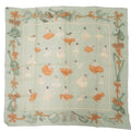 Hermes Carre 90 LA Dance Silk Green Scarf 0152