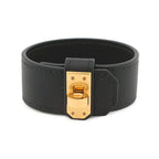 Hermes Bracelet Kelly Twist PM Black Gold Swift Ed T2