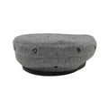 Hermes Beret Cashmere Gray Black Embroidery Hat