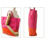 Celine Tote Cabas Bi-cabas Calf Bicolor Hibiscus Orange — view 2