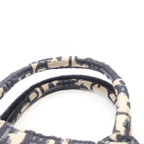 Dior Tote Book Mini Navy Canvas Oak Beige — view 6