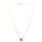 Hermes Pop Mini Metal New Gold Necklace