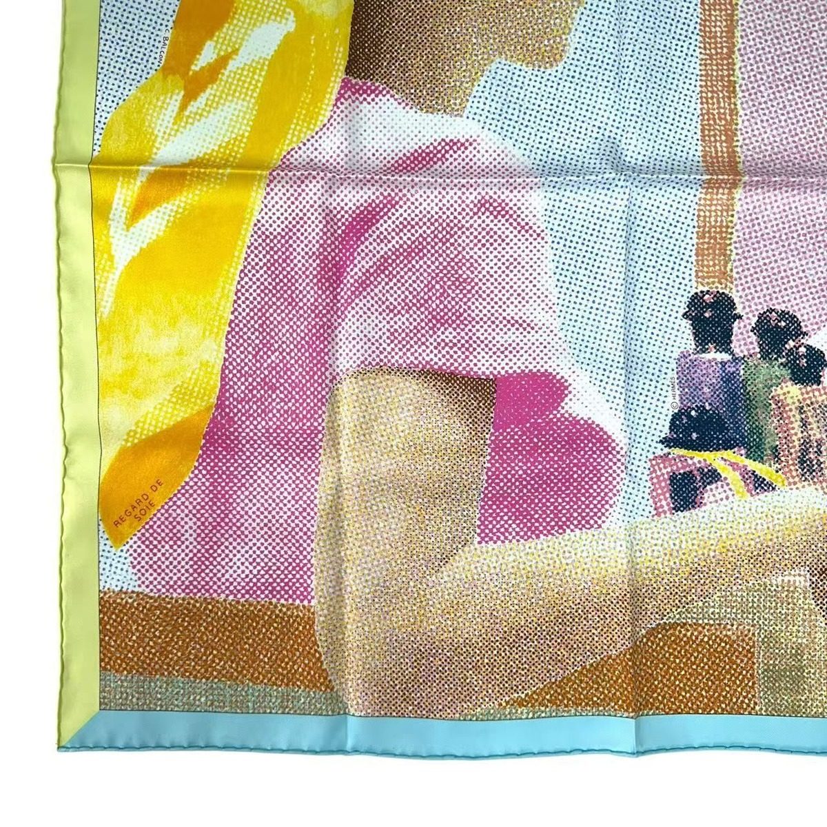 Hermes Scarf Silk Regard de Soie Gaze Multicolor — view 5