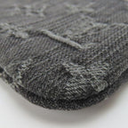 Louis Vuitton Coin Case Pochette Cles Monogram Denim Gray Black — view 5