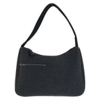 Prada Sports Gray Black Wool Nylon Handbag