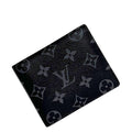 Louis Vuitton Bifold Wallet Portefeuille Marco NM Black Monogram Eclipse Canvas