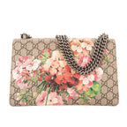 Gucci Blooms Dionysus Beige Burgundy Supreme Canvas Shoulder Bag — view 5