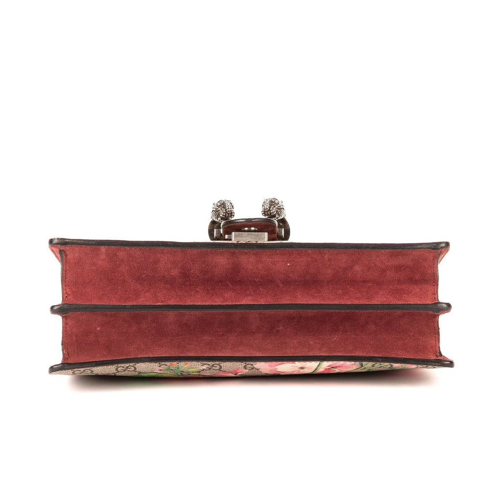 Gucci Blooms Dionysus Beige Burgundy Supreme Canvas Shoulder Bag — view 6